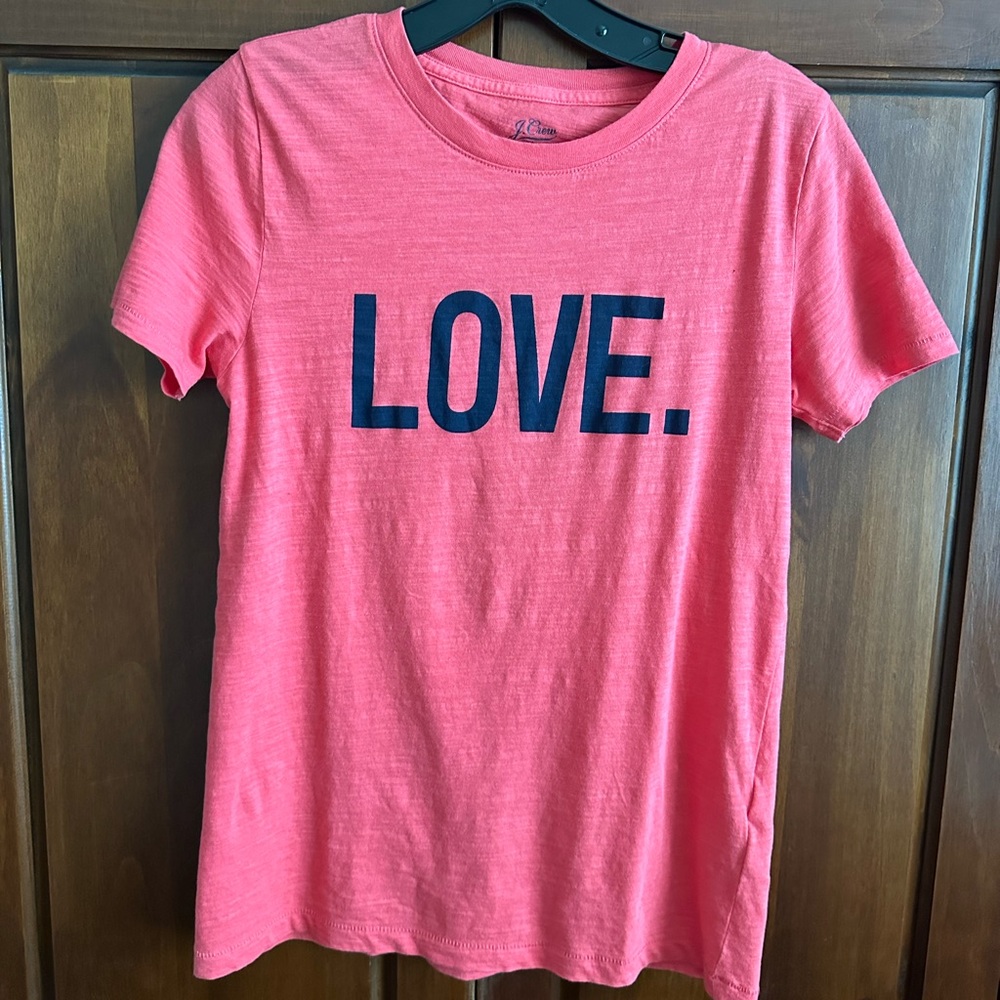 J. Crew Vintage Cotton Coral Tee